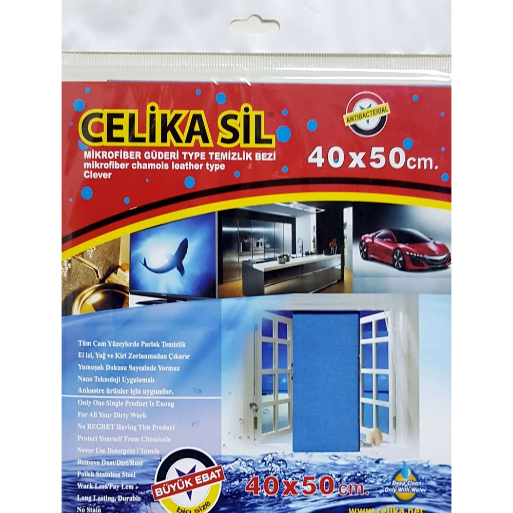 Celika Antibakteriyel Mikrofiber Temizlik Bezi 40*50 Evolon Celika Antibakteriyel Mikrofiber Temizlik Bezi 40*50 Evolon